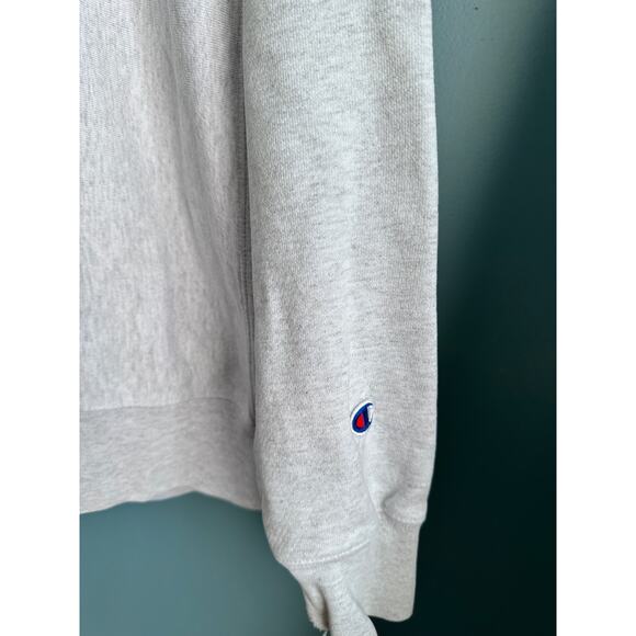 Turks & Caicos Vintage Champion Heather Gray Crewneck Pullover Sweatshirt - Picture 2 of 4